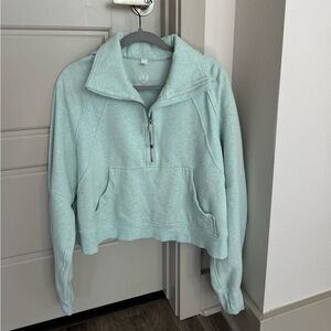 Lululemon Scuba Oversized Funnel Neck Heathered Delicate Mint M/L